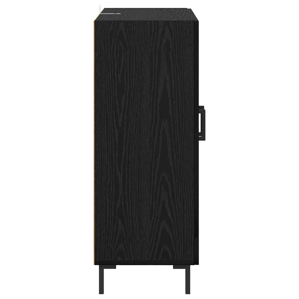 Credenza Rovere Nero 69,5 x 34 x 90 cm