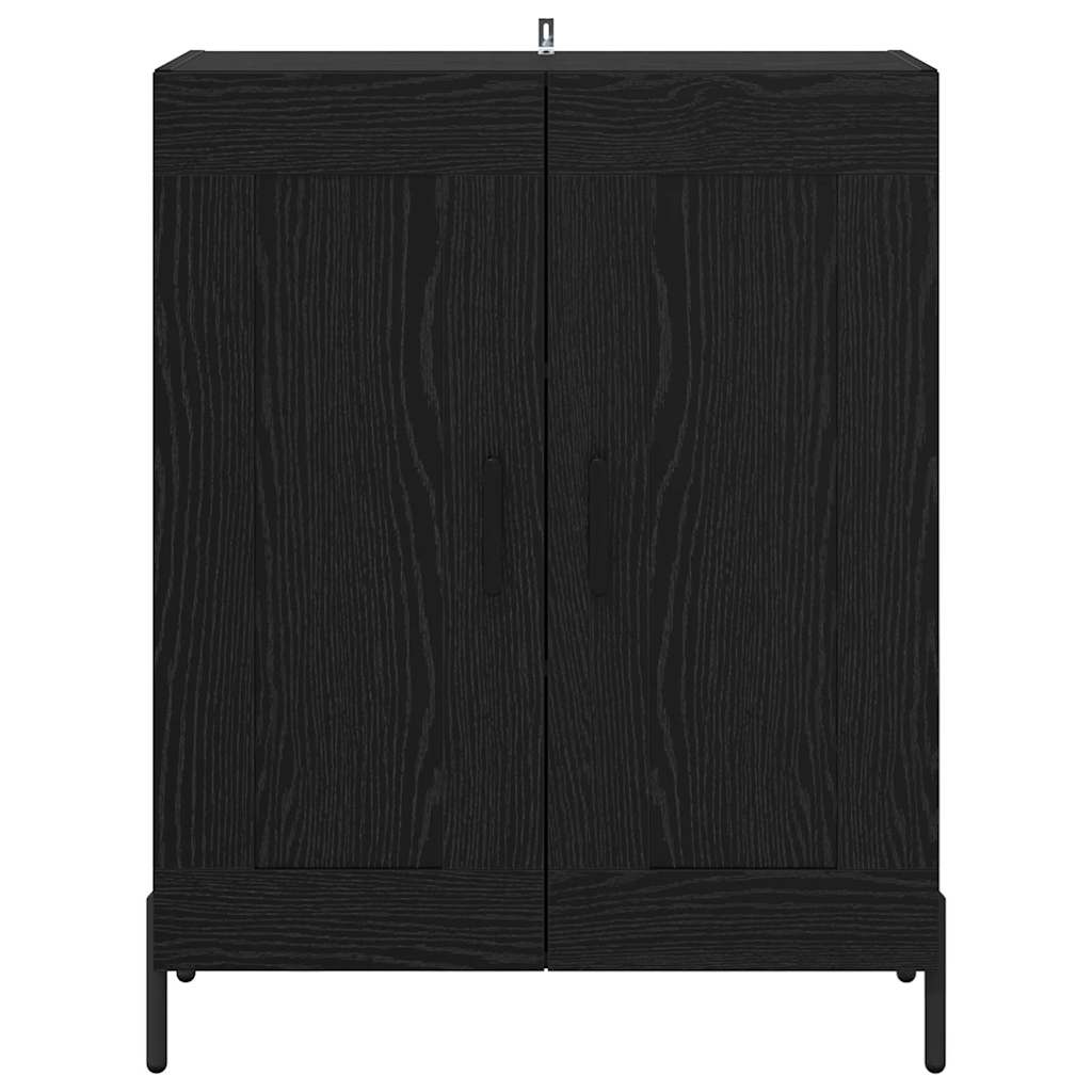 Credenza Rovere Nero 69,5 x 34 x 90 cm