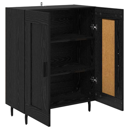 Credenza Rovere Nero 69,5 x 34 x 90 cm