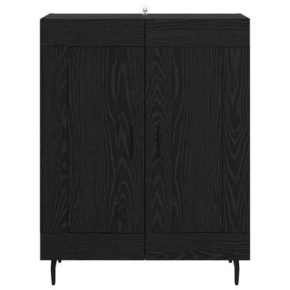 Credenza Rovere Nero 69,5 x 34 x 90 cm