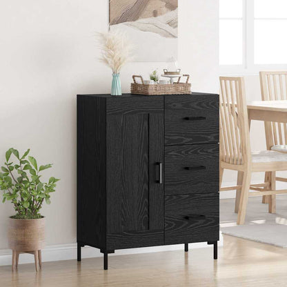 Credenza Rovere nero 69.5 x 34 x 90 cm Legno multistrato