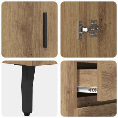 Credenza con cassetto Rovere artigianale 69,5 x 34 x 90 cm