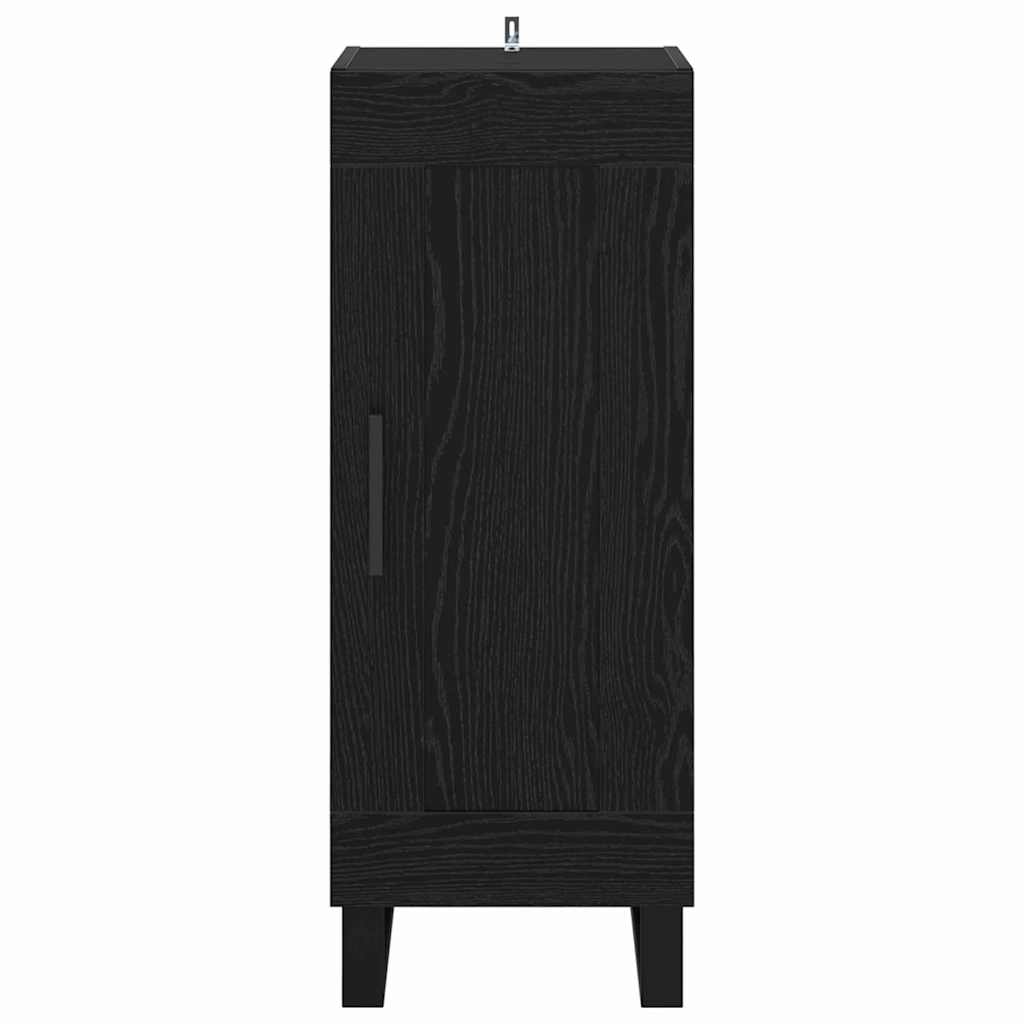 Credenza Rovere Nero 34,5 x 34 x 90 cm