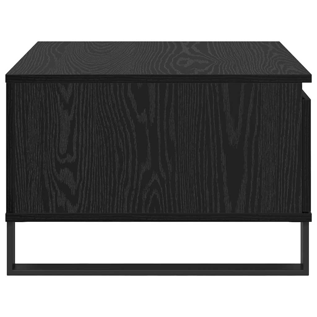 Tavolino da salotto con cassetto Rovere Nero 55 x 55 x 36,5 cm