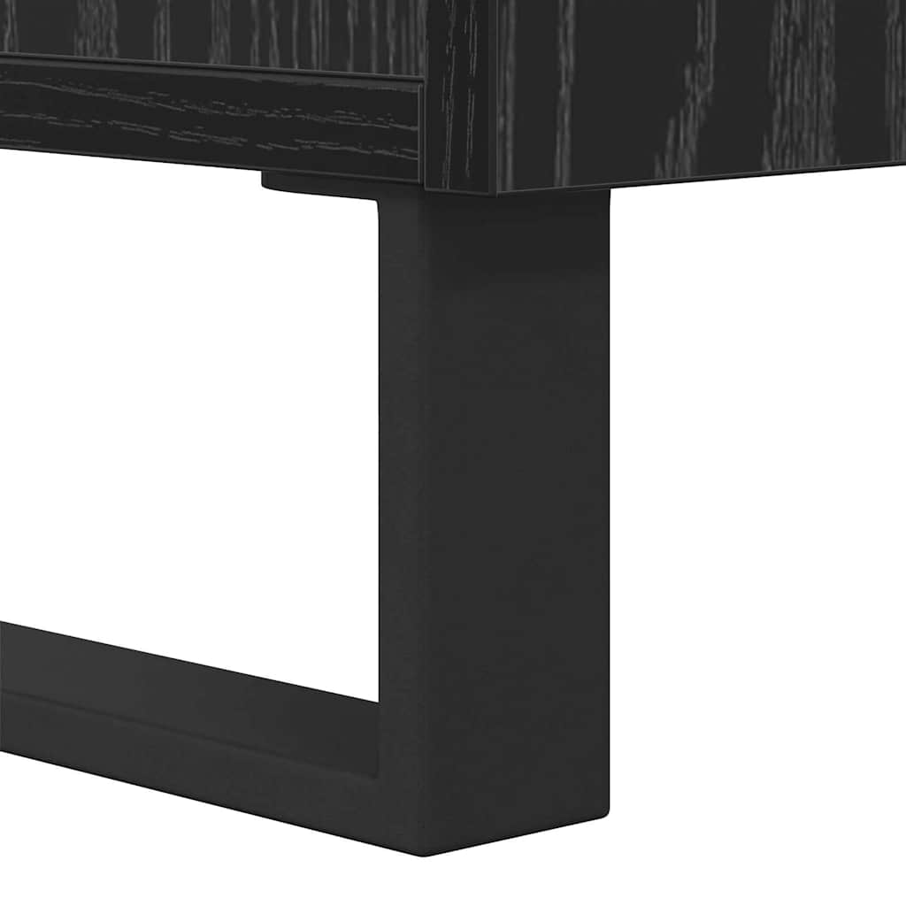Tavolino da salotto Rovere Nero 80 x 80 x 36,5 cm