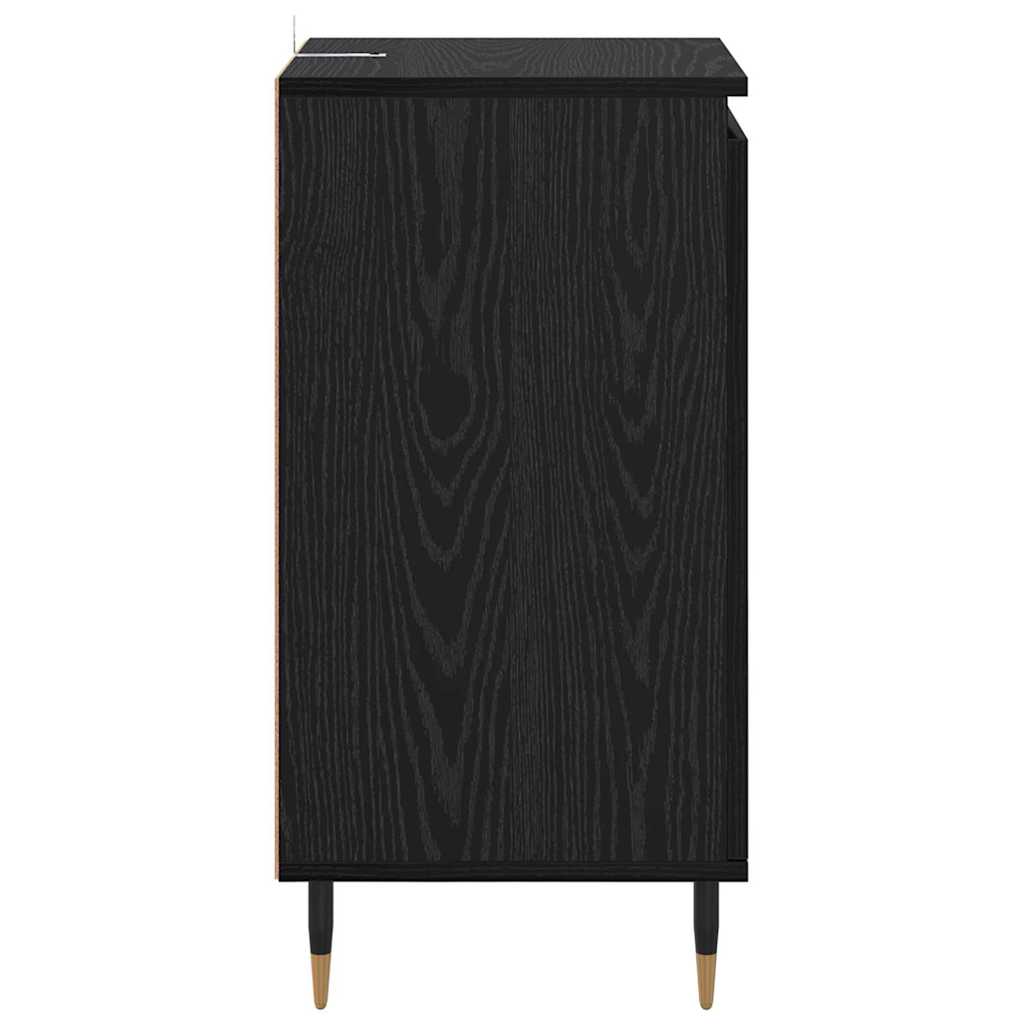 Credenza 2 pcs Rovere Nero 40 x 35 x 70 cm