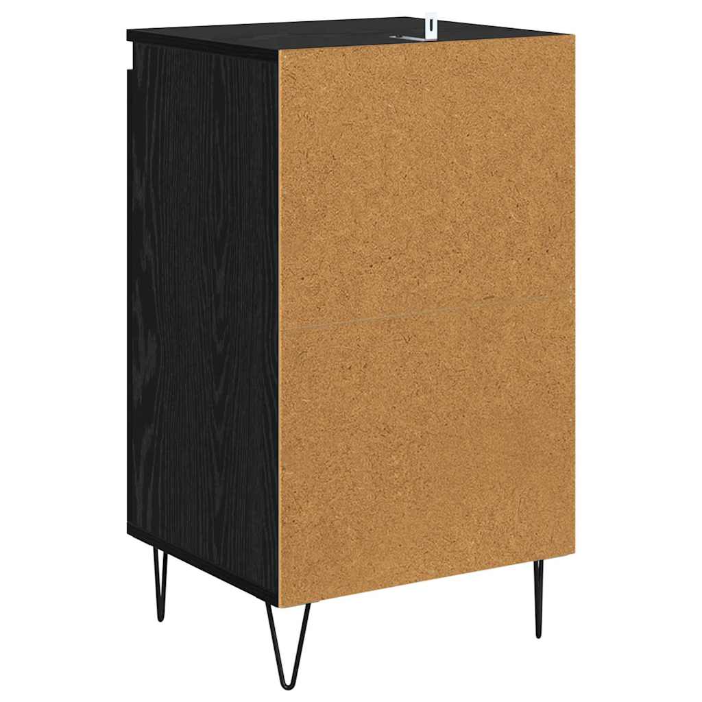 Credenza Rovere Nero 40 x 35 x 70 cm Legno multistrato