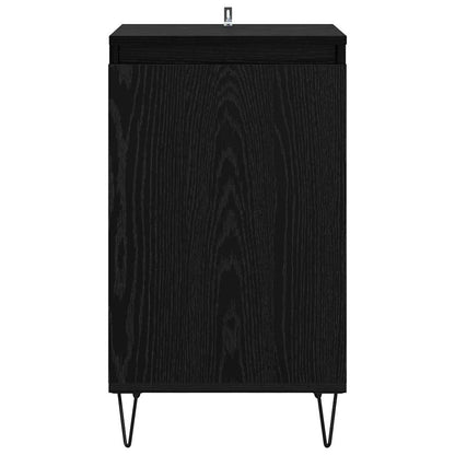 Credenza Rovere Nero 40 x 35 x 70 cm Legno multistrato