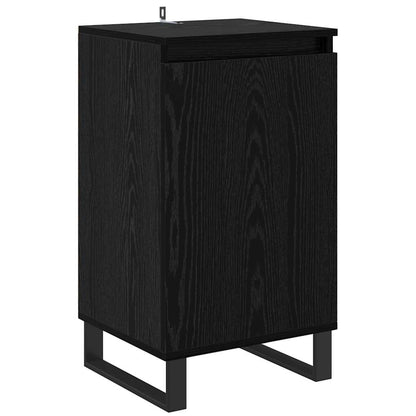 Credenza Rovere Nero 40 x 35 x 70 cm Legno multistrato