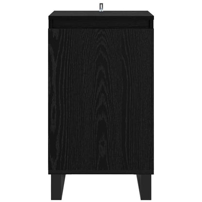 Credenza Rovere Nero 40 x 35 x 70 cm Legno multistrato