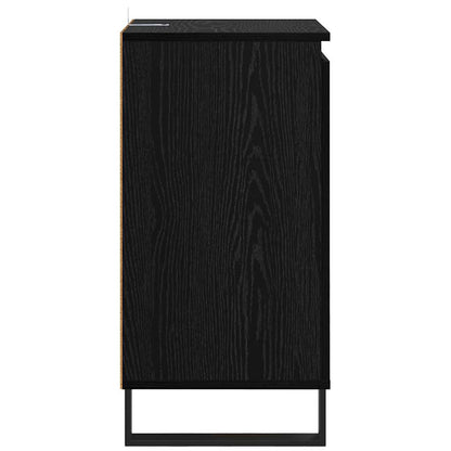 Credenza Rovere Nero 40 x 35 x 70 cm Legno multistrato