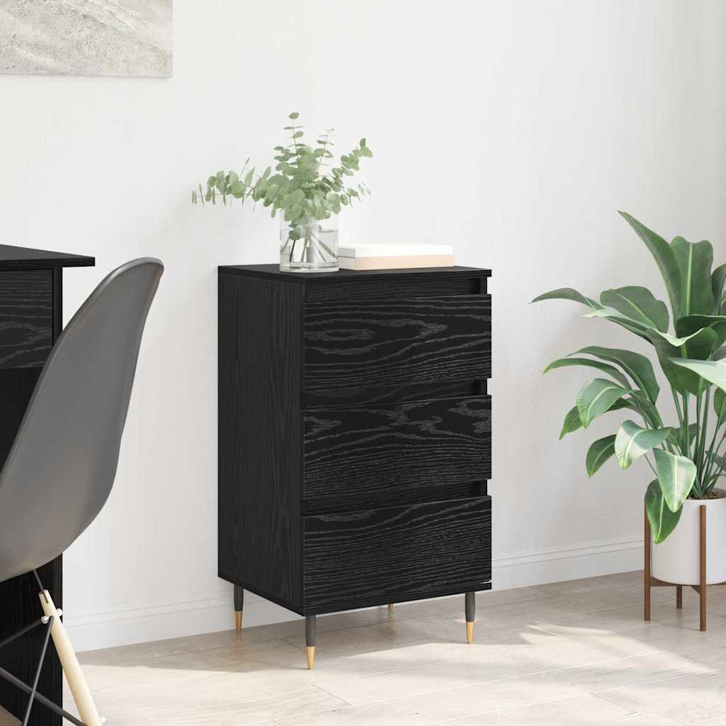 Credenza Rovere nero 35 x 40 x 70 cm Legno multistrato