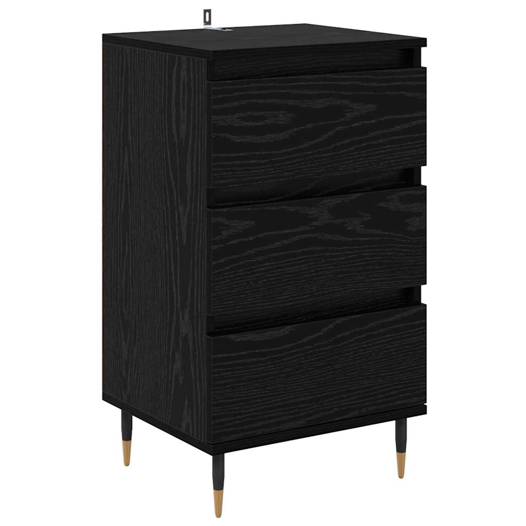 Credenza Rovere nero 35 x 40 x 70 cm Legno multistrato