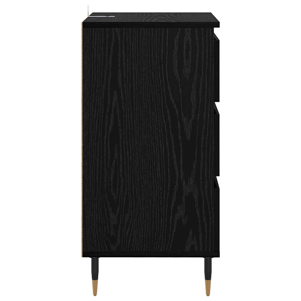 Credenza Rovere nero 35 x 40 x 70 cm Legno multistrato