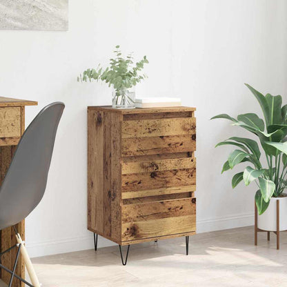 Credenza con cassetto Legno vecchio 40 x 35 x 70 cm