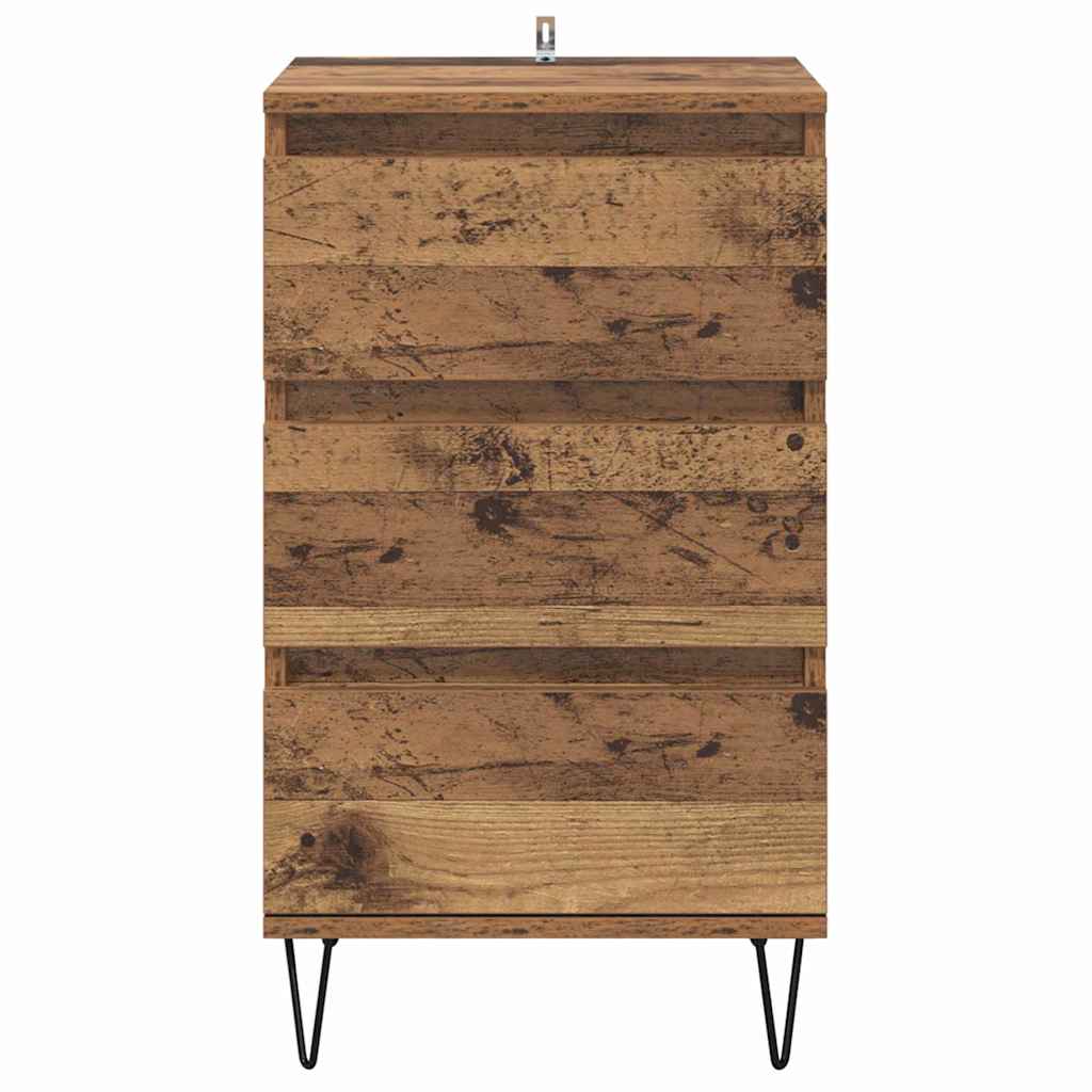 Credenza con cassetto Legno vecchio 40 x 35 x 70 cm
