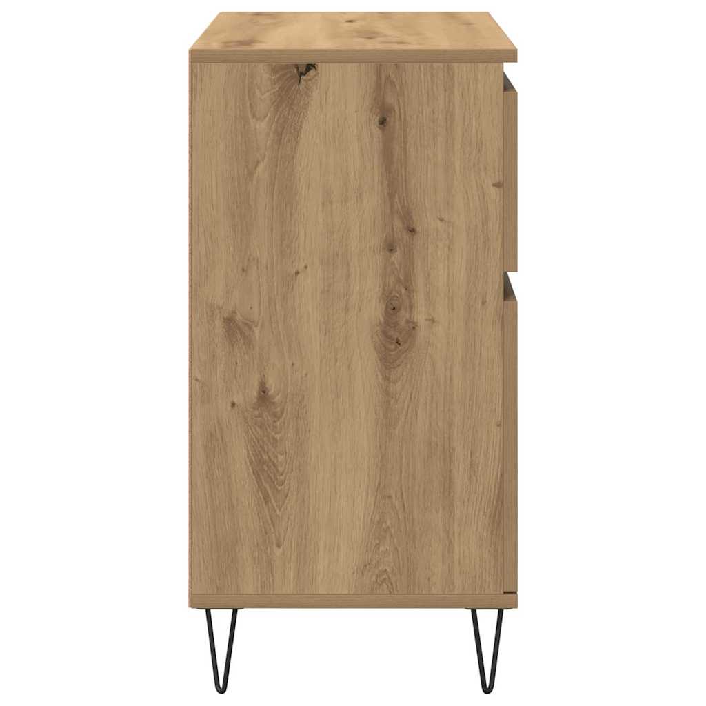 Credenza con cassetto Rovere artigianale 60 x 35 x 70 cm