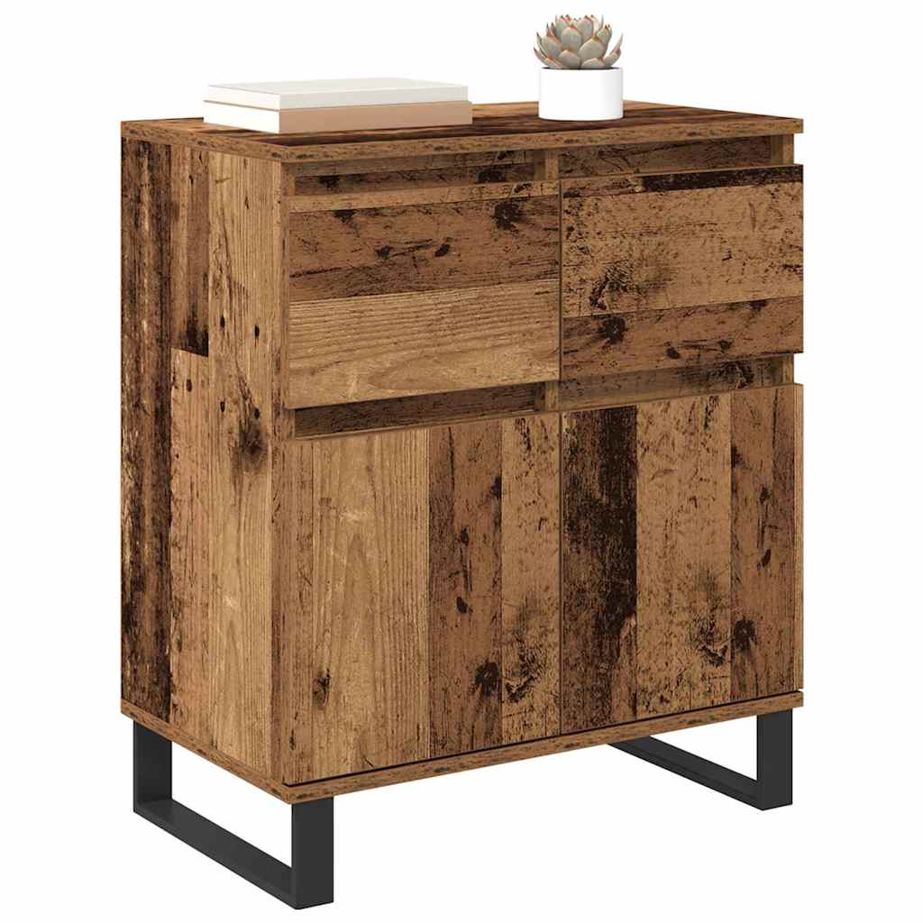 Credenza con cassetto Legno vecchio 60 x 35 x 70 cm