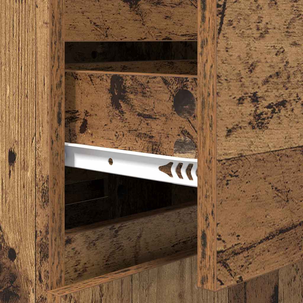 Credenza con cassetto Legno vecchio 40 x 35 x 70 cm