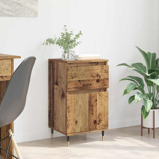Credenza con cassetto Legno vecchio 40 x 35 x 70 cm