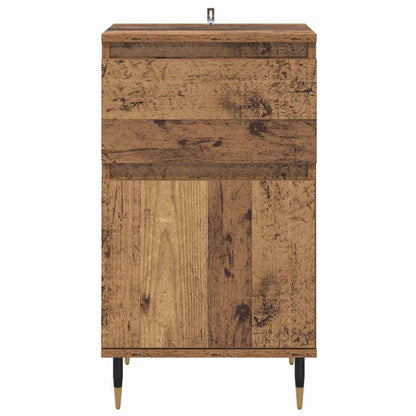 Credenza con cassetto Legno vecchio 40 x 35 x 70 cm