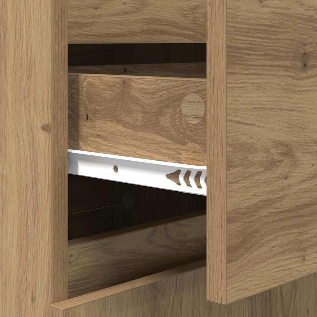 Credenza con cassetto Rovere artigianale 40 x 35 x 70 cm