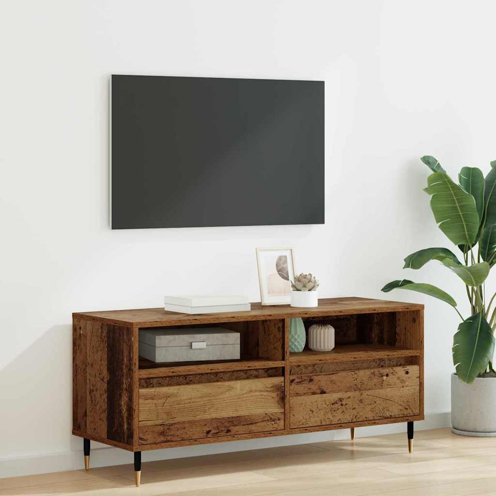 Mobile TV con cassetto Legno vecchio 100 x 34,5 x 44,5 cm