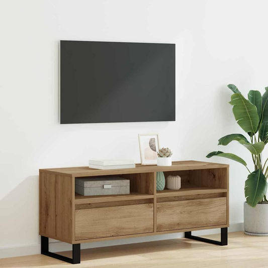 Mobile TV con cassetto Rovere artigianale 100 x 34,5 x 44,5 cm
