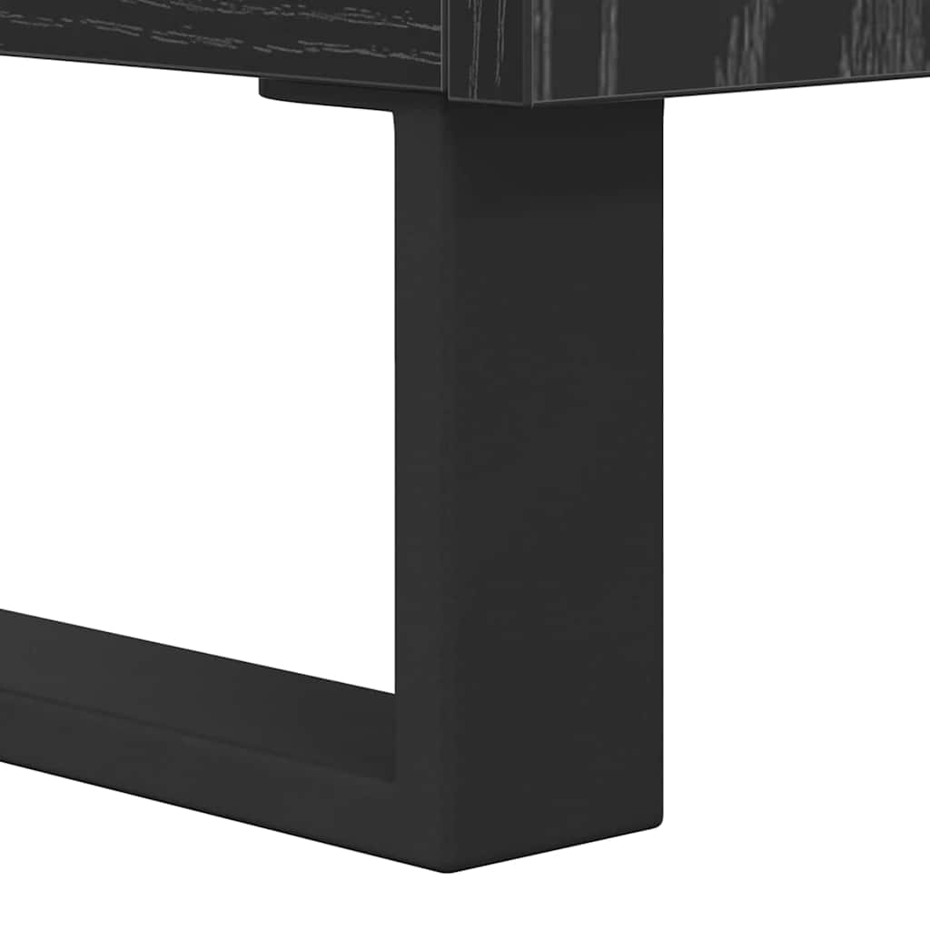 Mobile TV con cassetto Rovere Nero 100 x 34,5 x 44,5 cm | homemem39