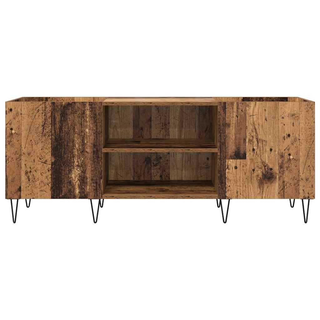 Mobile porta vinili con porta Legno vecchio 121 x 38 x 48 cm | homemem39