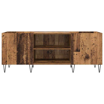 Mobile porta vinili con porta Legno vecchio 121 x 38 x 48 cm | homemem39