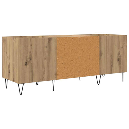 Mobile porta vinili Rovere artigianale 121 x 38 x 48 cm | homemem39