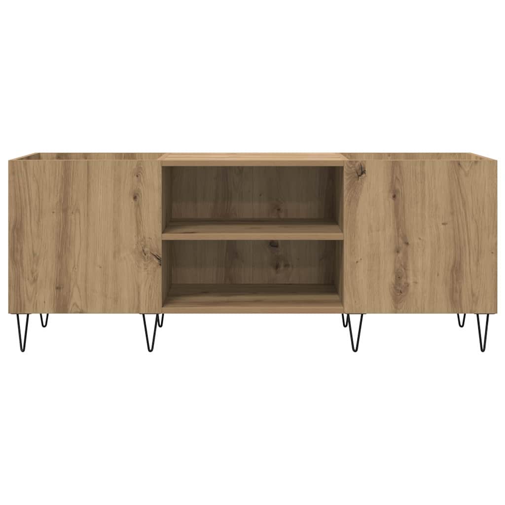 Mobile porta vinili Rovere artigianale 121 x 38 x 48 cm | homemem39