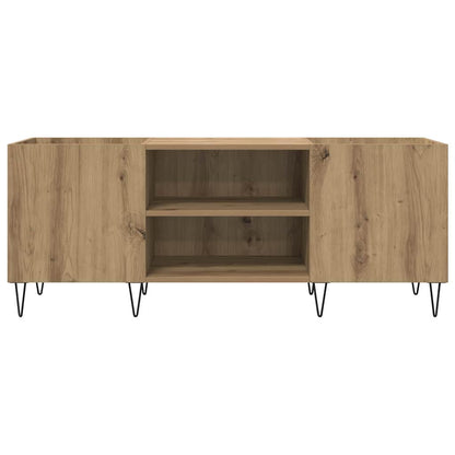 Mobile porta vinili Rovere artigianale 121 x 38 x 48 cm | homemem39