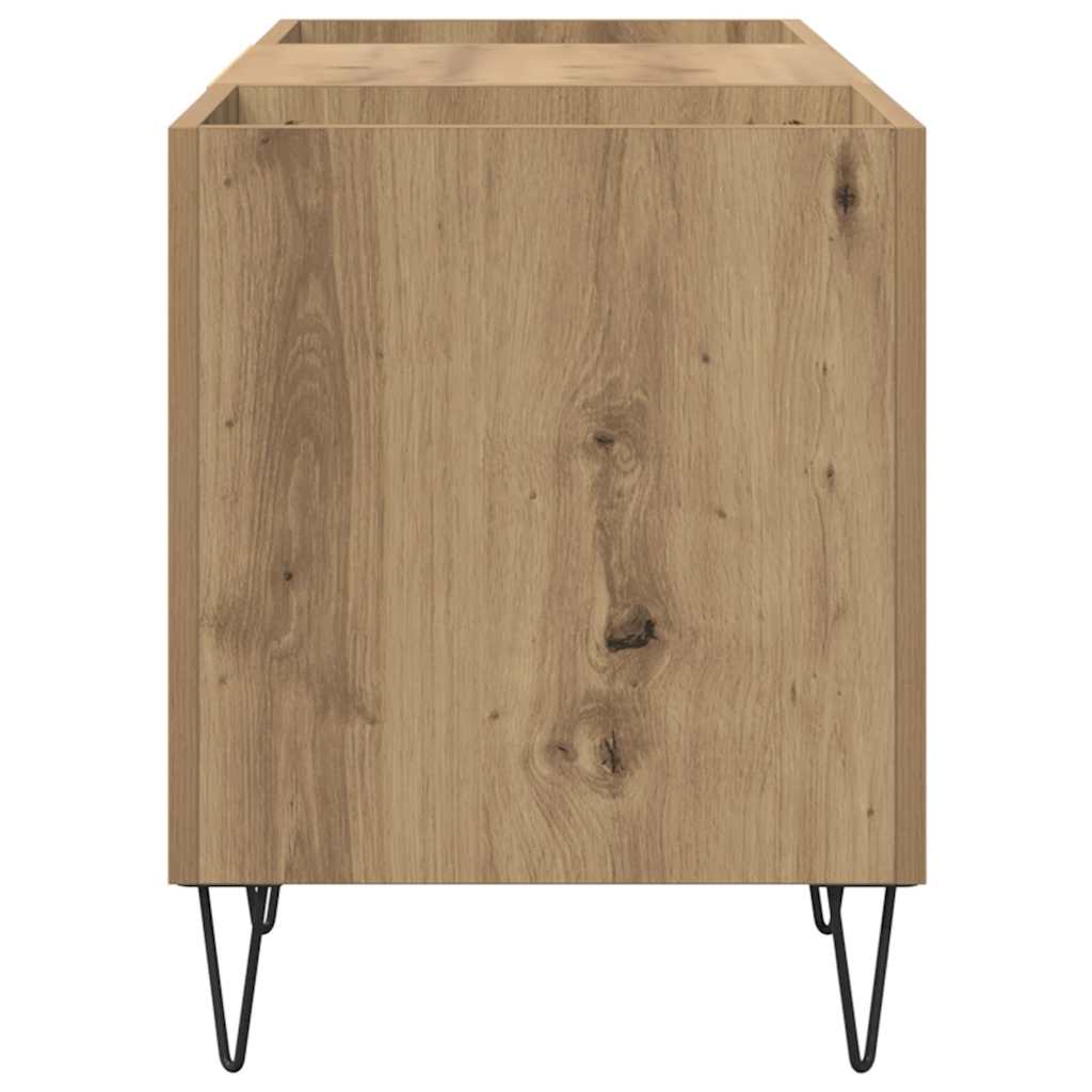 Mobile porta vinili Rovere artigianale 121 x 38 x 48 cm | homemem39