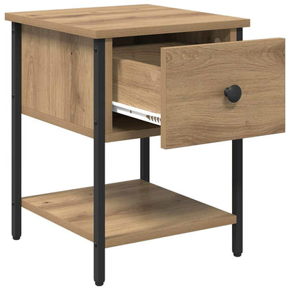 Comodino Rovere artigianale 34 x 35,5 x 45 cm Legno multistrato