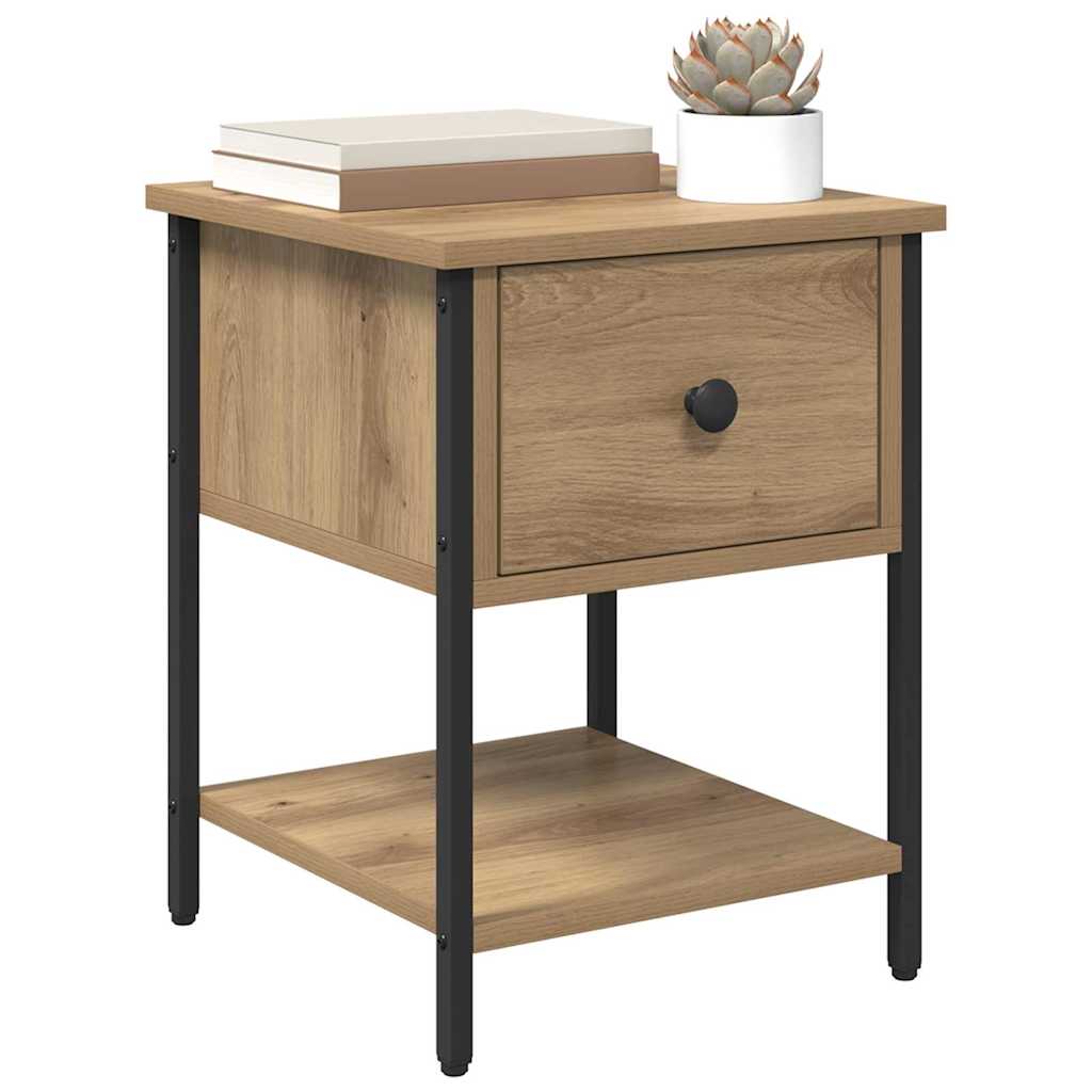 Comodino Rovere artigianale 34 x 35,5 x 45 cm Legno multistrato