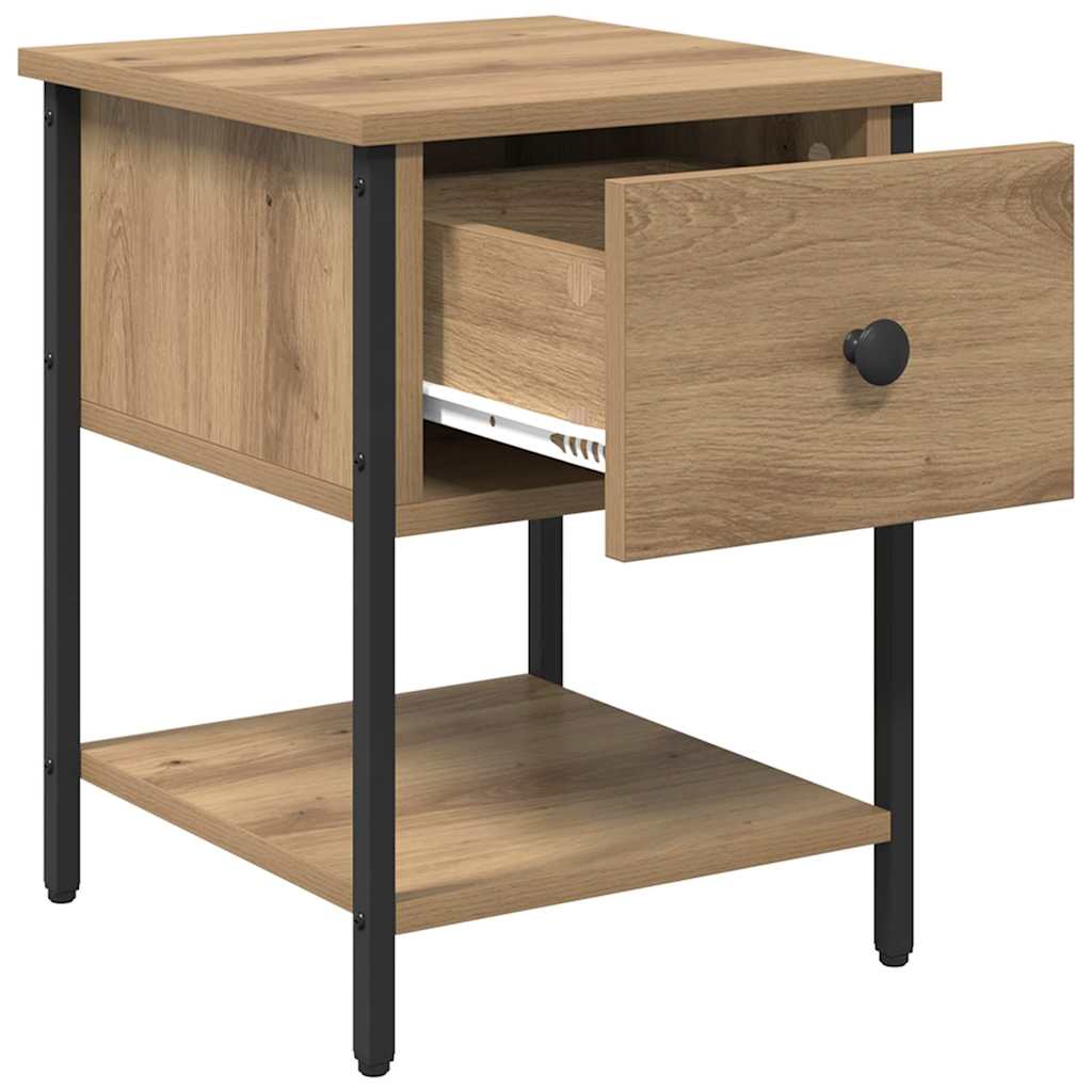 Comodino 2 pcs Rovere artigianale 34 x 35,5 x 45 cm