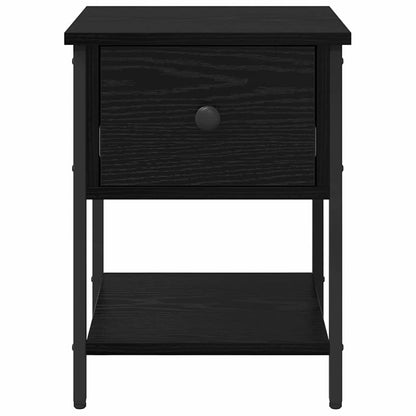 Comodino 2 pcs Rovere Nero 34 x 35,5 x 45 cm Legno multistrato | homemem39