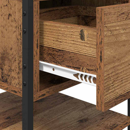 Armadio da Notte con cassetto Legno vecchio 40 x 42 x 56 cm