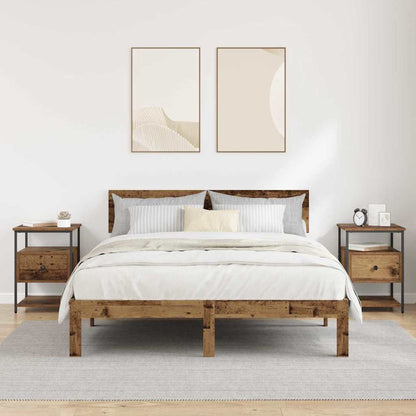 Armadio da Notte 2 pcs Legno vecchio 40 x 42 x 56 cm