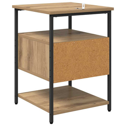 Armadio da Notte 2 pcs rovere artigianale 40 x 42 x 56 cm