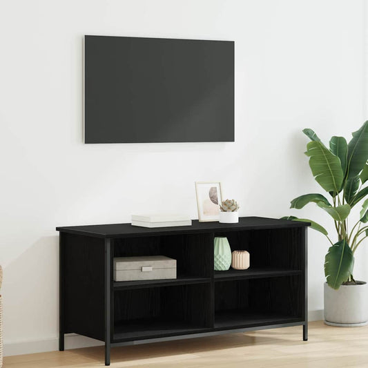 Mobile TV Rovere Nero 100 x 40 x 50 cm Legno multistrato