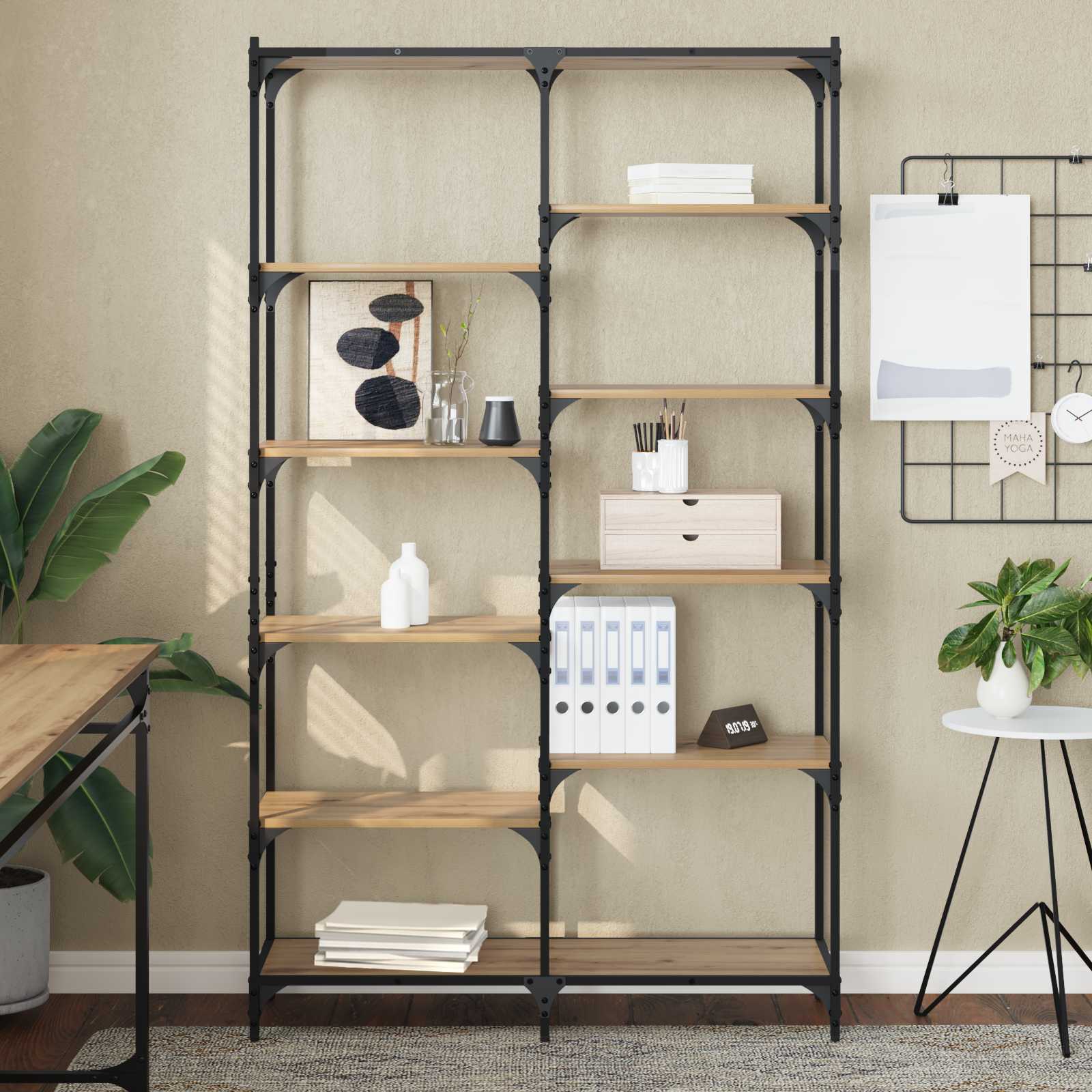 Libreria 9 livelli 100 x 32 x 170 cm Legno multistrato | homemem39