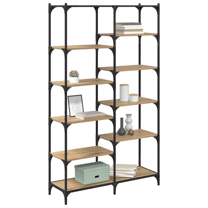 Libreria rovere artigianale 100 x 32 x 170 cm Legno multistrato