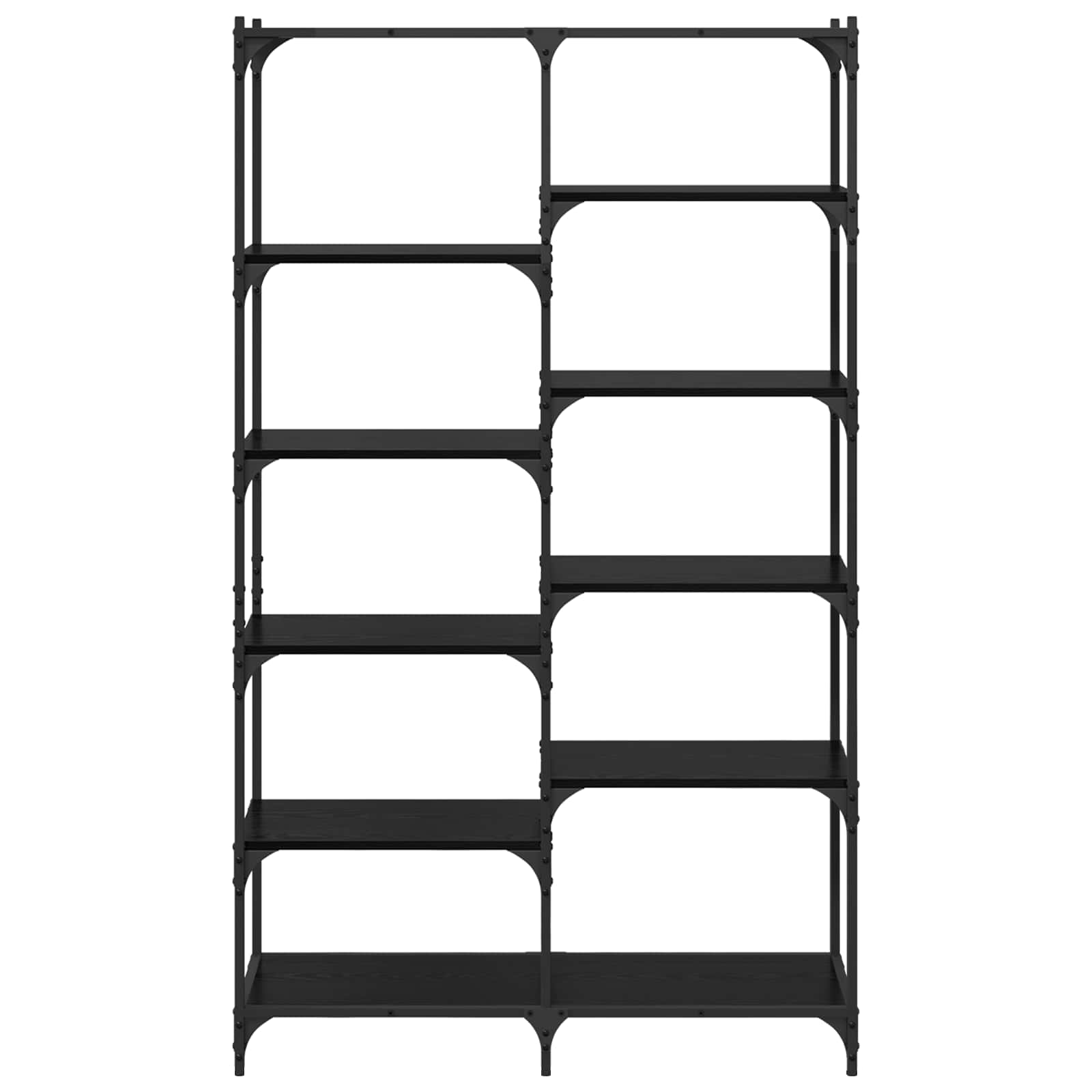 Libreria Rovere nero 100 x 32 x 170 cm Legno multistrato | homemem39
