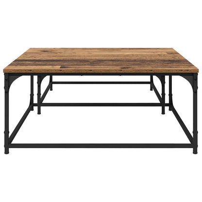 Tavolo da caffè nesting 2 pcs Legno vecchio 80 x 8035 x cm