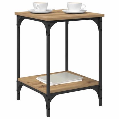 Tavolino da salotto Rovere artigianale 40 x 40 x 55 cm