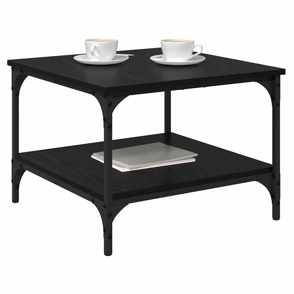 Tavolino da salotto Rovere Nero 55 x 55 x 40 cm | homemem39