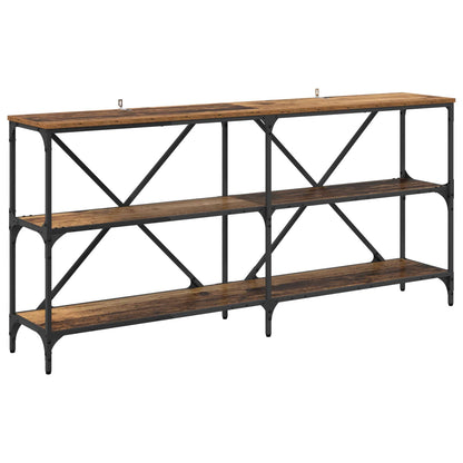 Tavolo consolle con lo scaffale Legno vecchio 160 x 30 x 75 cm | homemem39